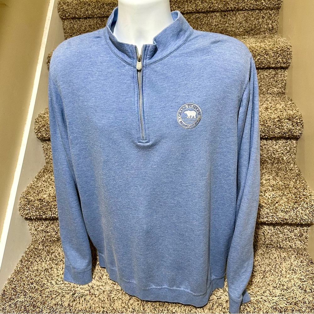 Classic *Peter Millar* 1/4 zip lightweight pullover mens casual golf ⛳️ sweater